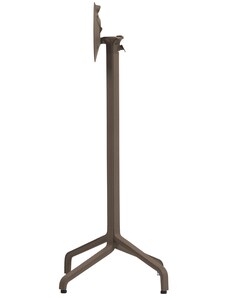 Nardi Hnědá hliníková stolová sklápěcí podnož Frasca 107 cm