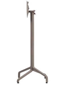 Nardi Šedohnědá hliníková stolová sklápěcí podnož Frasca 107 cm