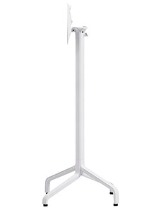 Nardi Bílá hliníková stolová sklápěcí podnož Frasca 107 cm