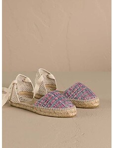 Espadrilky Manebi Flat Valenciana Espadrilles růžová barva, G 0.6 P0