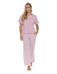 DN Nightwear Dámské pyžamo Daisy růžové