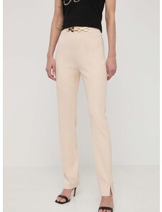 Kalhoty Marciano Guess NORAH dámské, béžová barva, přiléhavé, high waist, 4GGB13 7074A