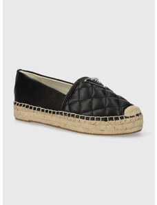 Espadrilky Guess JOLANDA černá barva, na platformě, FLGJOD LEA14