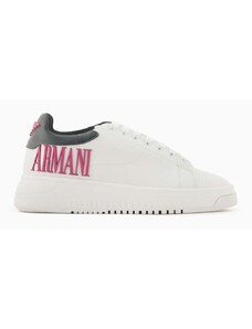 Kožené sneakers boty Emporio Armani bílá barva, X3X024 XR127 C682