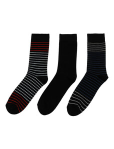 Polaris BLOCK LN 3 LU SKT-M 3PR Men's Black Socks