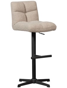 Hoorns Béžová bouclé barová židle Darin 60-80 cm