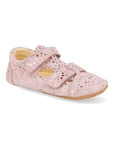 Barefoot dětské sandály Froddo - Prewalkers pink+ růžové