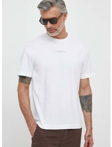 Bavlněné tričko Calvin Klein bílá barva, s potiskem, K10K112486
