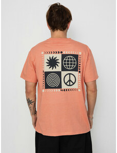 Quiksilver Peace Phase Tee (canyon clay)oranžová