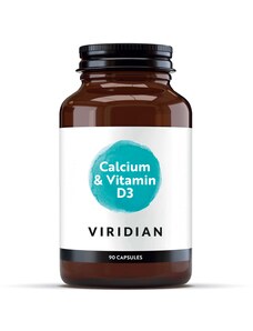 Viridian High Potency Calcium and D3 90 cps (Vápník s vitamínem D3)