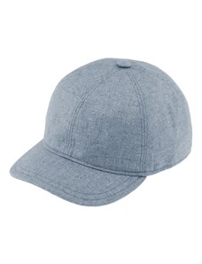 Fiebig Luxusni hedvábná šedomodra kšiltovka s krátkým kšiltem - Baseball Cap (UV filtr 50, ochranný faktor)