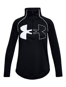 Tričko Under Armour Tech Graphic Logo Half Zip-BLK