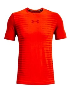 Pánské tričko Under Armour Seamless Wordmark SS Phoenix Fire