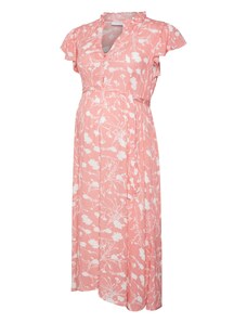 MAMALICIOUS Košilové šaty 'Deelia' pink / bílá