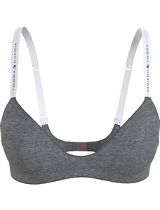 Dámská podprsenka ICON TRIANGLE BRA UW0UW03821 P61 šedá - Tommy Hilfiger