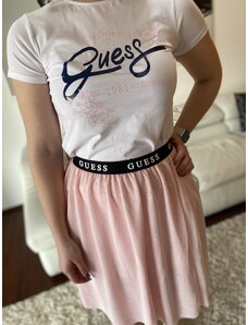 Dívčí síťovaná sukně GUESS, růžová