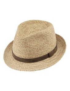 Unisex letní klobouk Trilby od Fiebig - Béžový