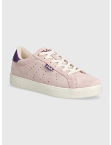 Semišové sneakers boty Fila LUSSO růžová barva, FFW0393