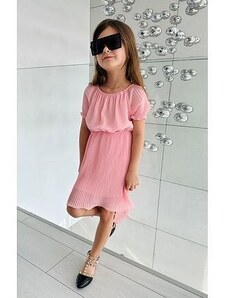 By Mini - butik Plisované šaty růžové