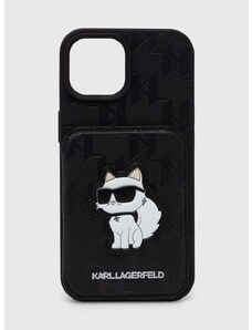 Obal na telefon Karl Lagerfeld iPhone 15 / 14 / 13 6.1" černá barva