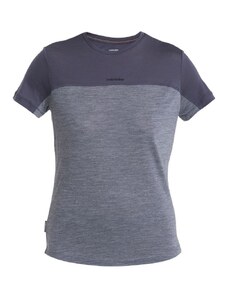 ICEBREAKER Wmns Merino 125 Cool-Lite Sphere III SS Tee Colour Block, Graphite Heather/Graphite/Cb velikost: M