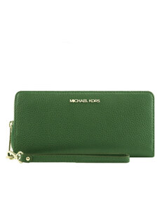 Dámská kožená peněženka Michael Kors Jet Set green.