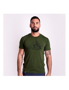 PROGRESS Pánské tričko s bambusem PIONEER "TEEPEE" khaki