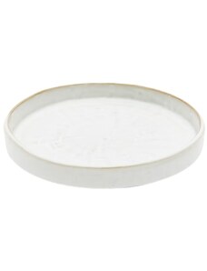 Bílý keramický dezertní talíř Kave Home Serni 18,5 cm