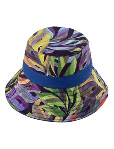 Bucket hat - letní bavlněný kytičkovaný klobouk - Fiebig 1903