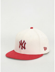New Era Cord 59Fifty New York Yankees (off white/red)bílá