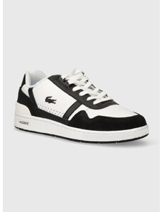 Kožené sneakers boty Lacoste T-Clip Logo Leather bílá barva, 47SMA0073
