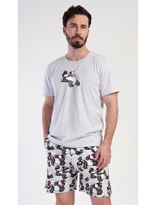 Gazzaz Pánské pyžamo šortky Enjoy - světle šedá