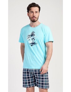 Gazzaz Pánské pyžamo šortky Honolua bay - azurová