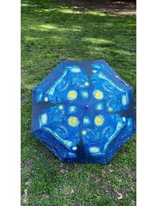 Dámský holový vystřelovací deštník Vincent van Gogh - Hvězdná noc