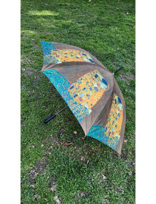 Dámský holový vystřelovací deštník Gustav Klimt - Polibek