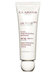 Clarins UV Plus Anti-pollution Multi Protection Moisturizing Screen SPF 50 - Víceúčelová ochranná emulze - Translucent