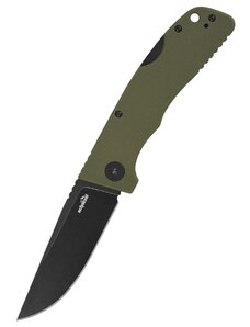 Schnitzel KVAR outdoorový nůž green blackwashed