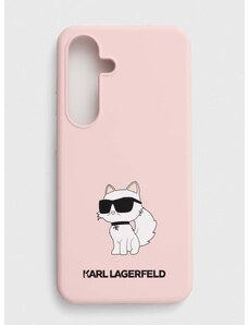 Obal na telefon Karl Lagerfeld S24 S921 růžová barva