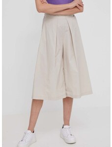 Kalhoty Bomboogie dámské, béžová barva, střih culottes, high waist, PW8491TCPA4