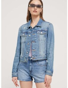 Džínová bunda Tommy Jeans dámská, přechodná, DW0DW17660