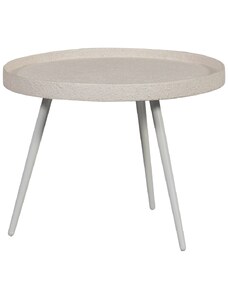 Hoorns Krémově bílý kovový konferenční stolek Buster 58 cm