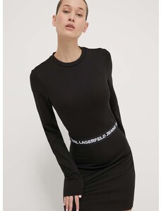 Šaty Karl Lagerfeld Jeans černá barva, mini