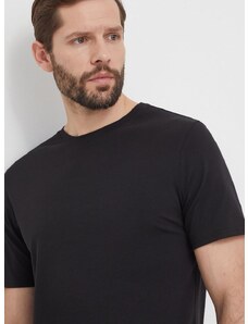 Tričko Tommy Jeans 2-pack černá barva