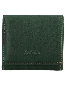 Dámská kožená peněženka tmavě zelená - Katana Triwia zelená