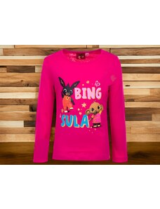Bing tričko dlouhý rukáv růžové