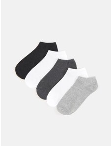 Sinsay - Sada 5 párů ponožek - šedá