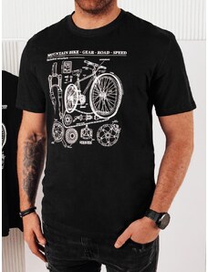 Dstreet Trendy černé tričko pro cyklisty