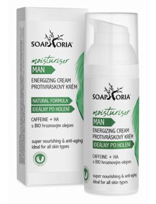 Soaphoria Sopaphoria povzbuzující & zvláčňující krém pro muže s protivráskovým účinkem 50 ml