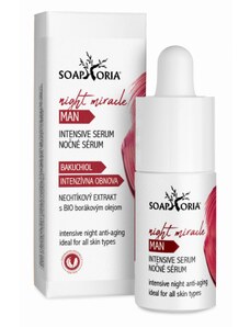 Soaphoria miracle overnight noční anti-ageing sérum s bakuchiolem pro muže s protivráskovým účinkem 30 ml