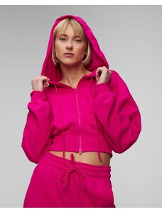 Růžová dámská mikina Adidas by Stella McCartney ASMC Crop Hoodie